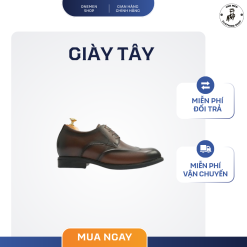 Giày Tây Derby Wingtip Tăng Chiều Cao - GT301