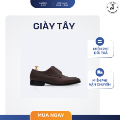 Giày Tây Buộc Dây Da Bò Hạt - GT302