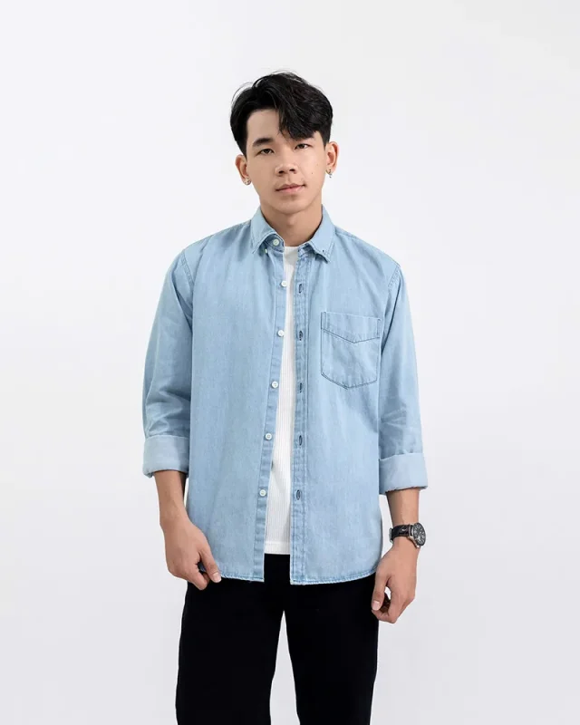 Áo sơ mi denim lựa chọn cho giới trẻ – Xu hướng thời trang cá tính và linh hoạt