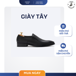 Giày Tây Nam Không Dây Da Trơn Cao Cấp - GT305